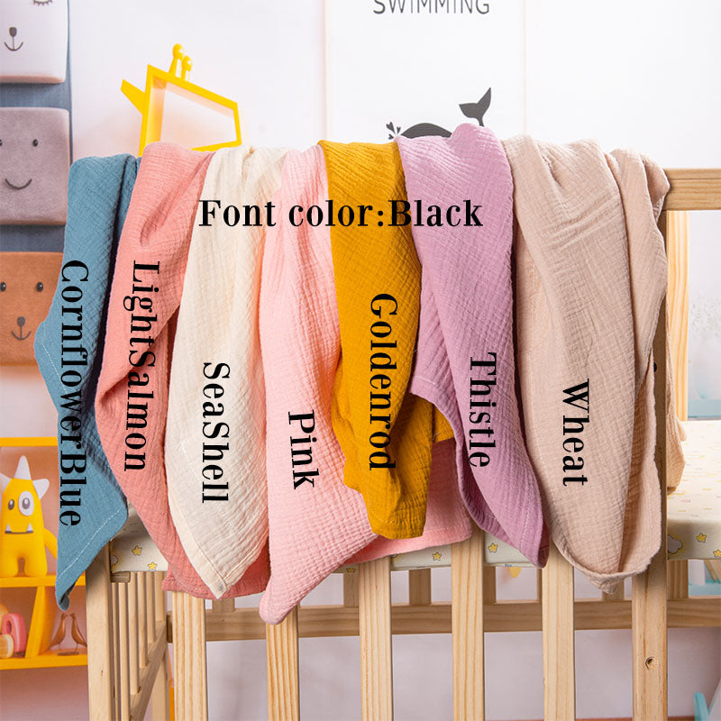 Muslin Personalized Baby Blanket SaleBeepumpkin™