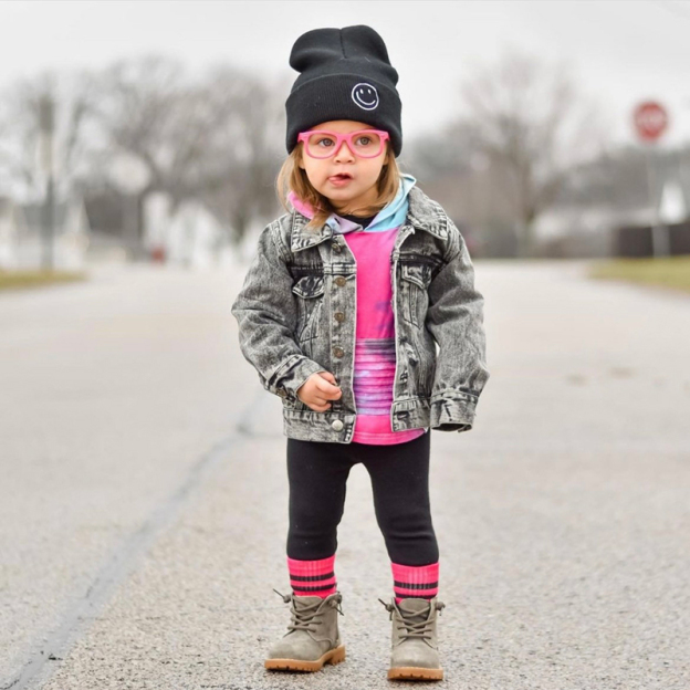 Smiley embroidered Knitted Hat 
