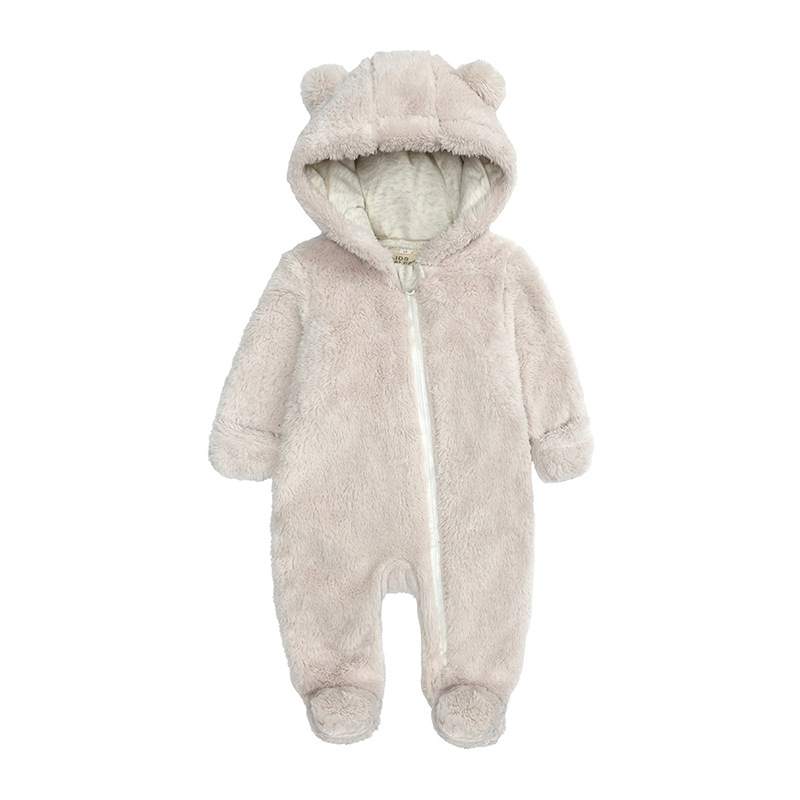 Cute Plush Bear Ears Romper