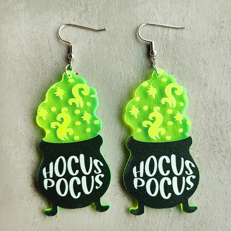 Halloween Hocus Pocus Acrylic Earring 