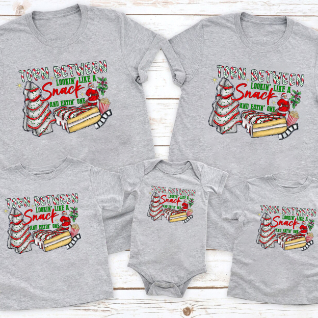 Torn Between Christmas Family Matching Shirt