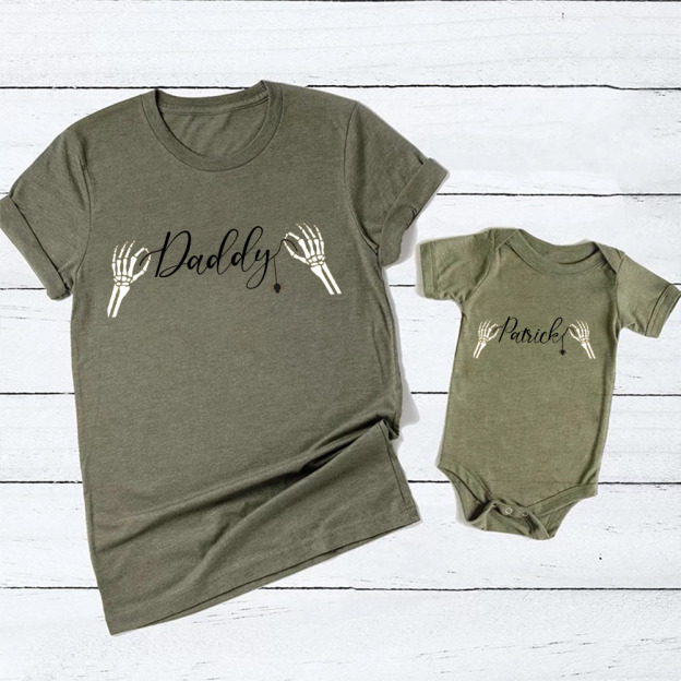 Personalized Halloween Spider Web Family Matching Shirts
