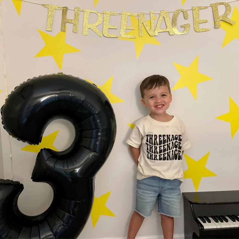 Threenager Happy Toddler Shirt