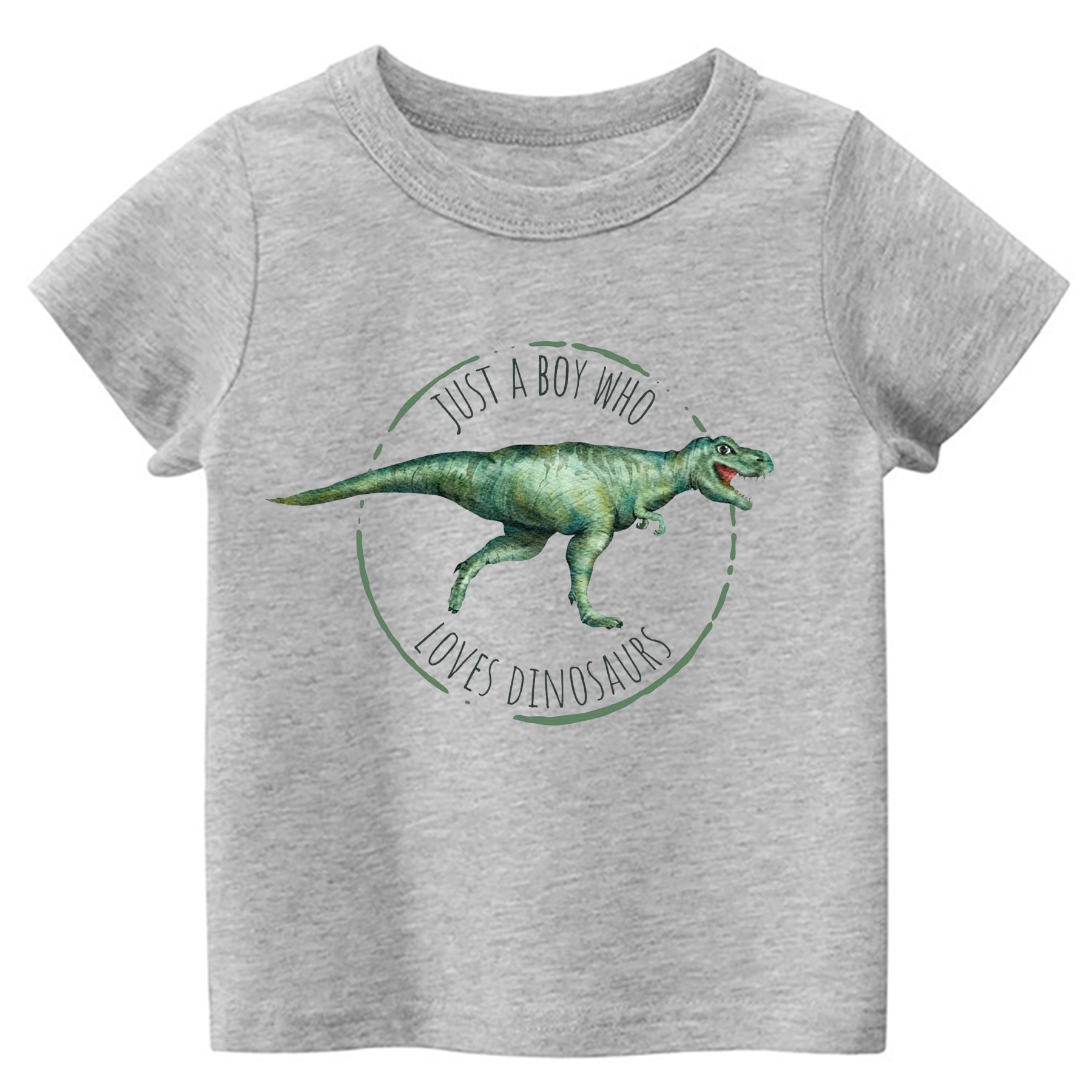 Just A Boy Who Loves Dinosaurs Kids Shirt