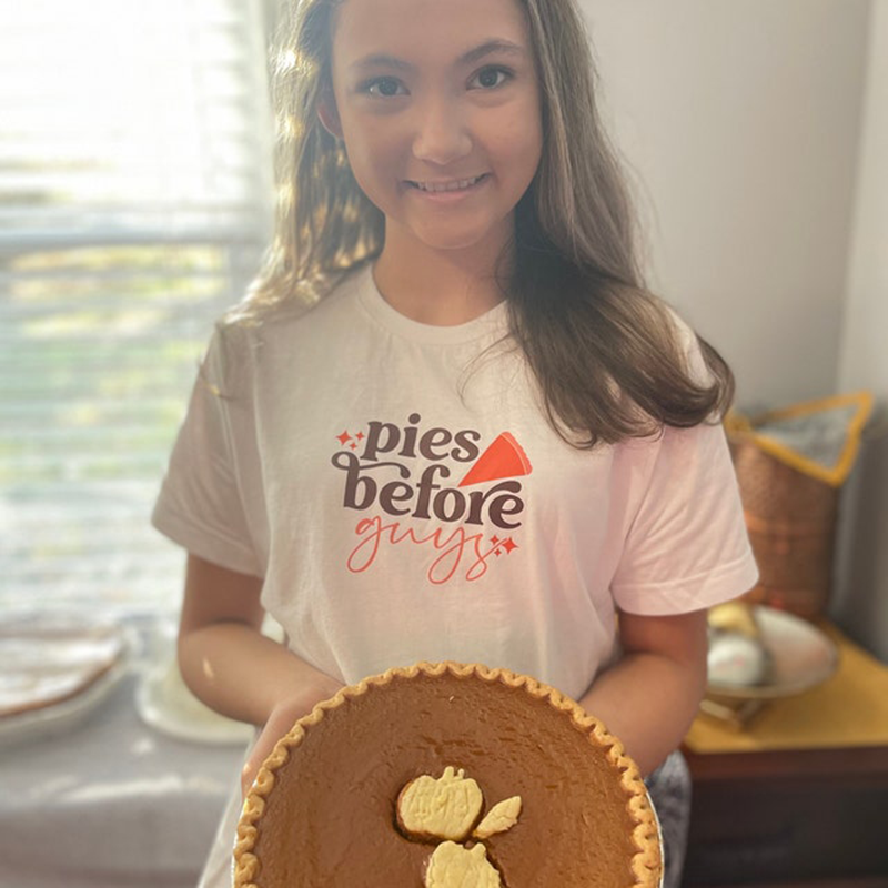 Pies Before Guys Kids Thanksgiving T-shirt
