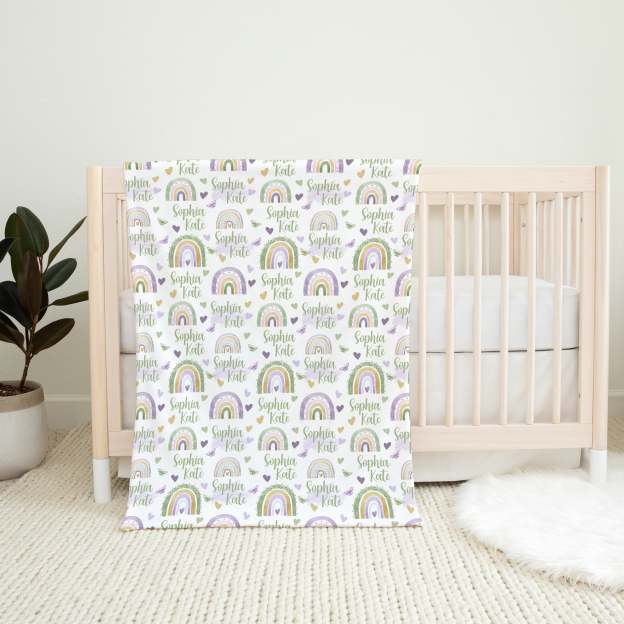 Rainbow  Baby Flannel Blanket