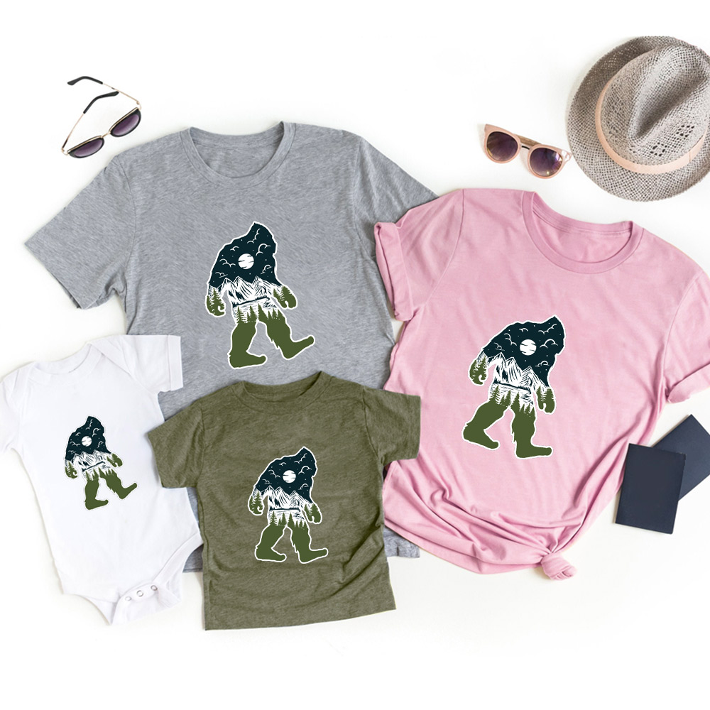 Bigfoot Mountain Family Vacation Shirts