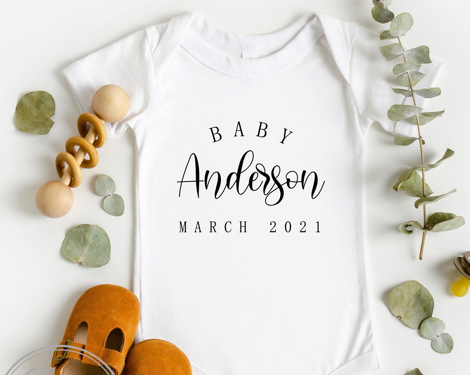 Pregnancy Announcement Baby Bodysuit