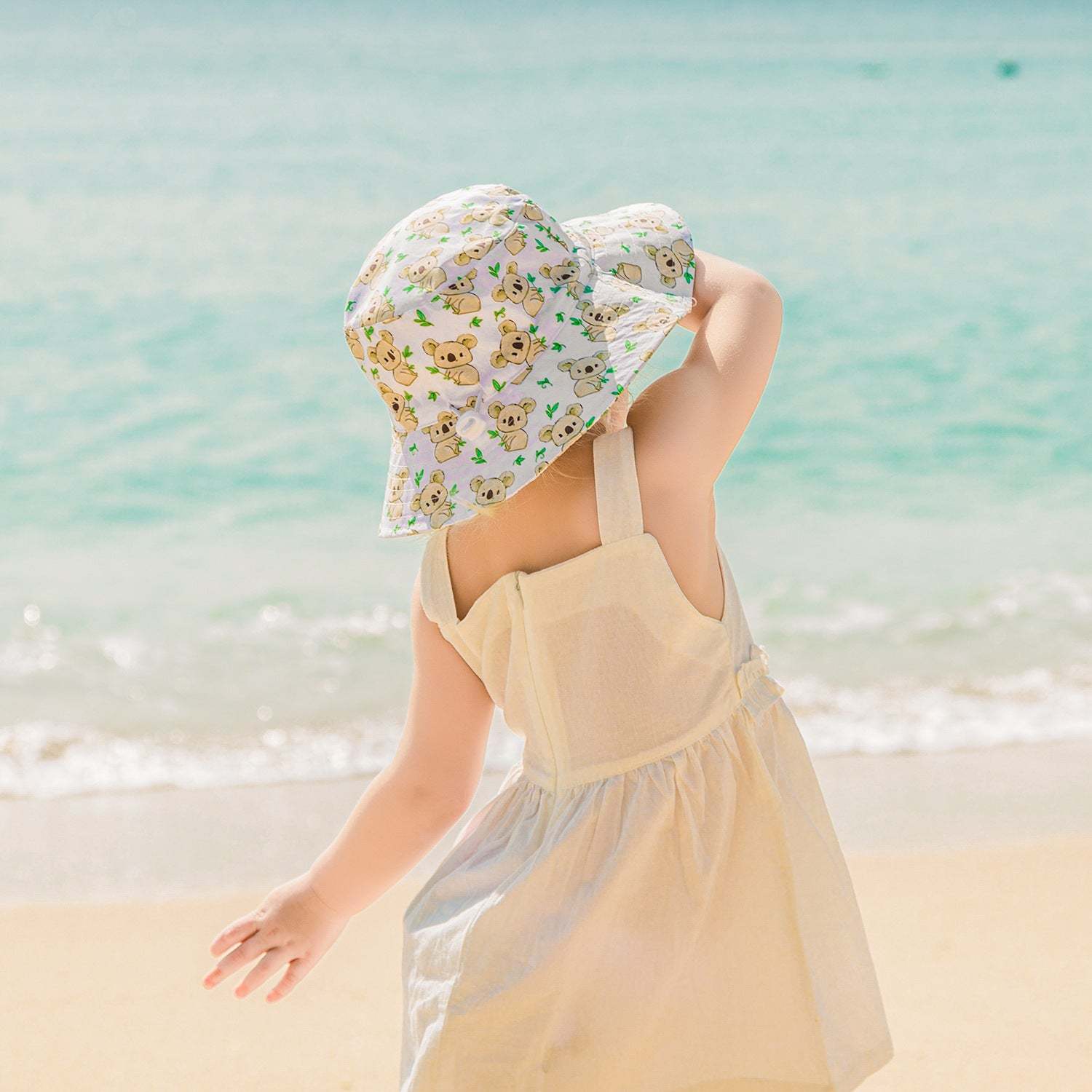 Baby Sun Hat - Seersucker Infant Sun Hat