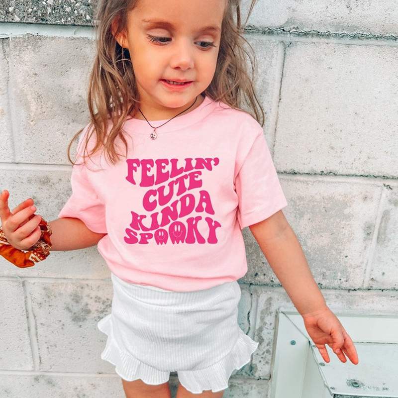 Feelin' Cute Kinda Spooky Toddler Halloween Shirt