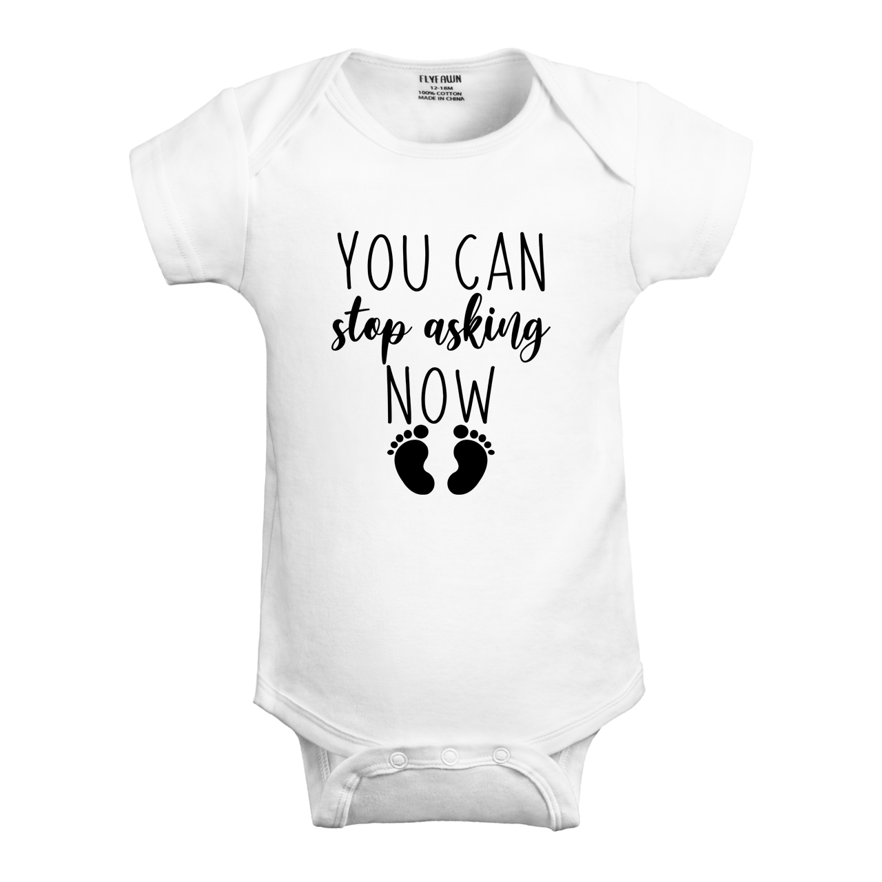 Stop Asking Now Baby Bodysuit