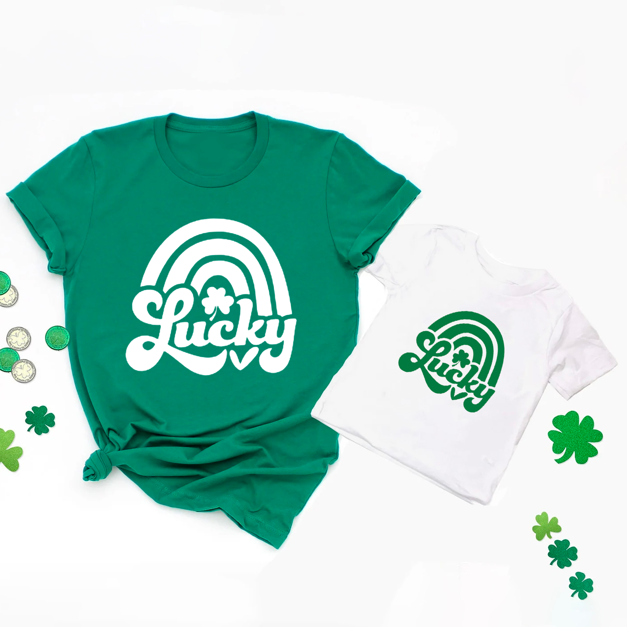 Rainbow Lucky St.Patrick's Day Family Matching Shirt