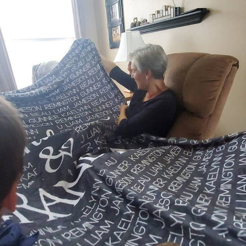 Personalized Grandparent Blanket