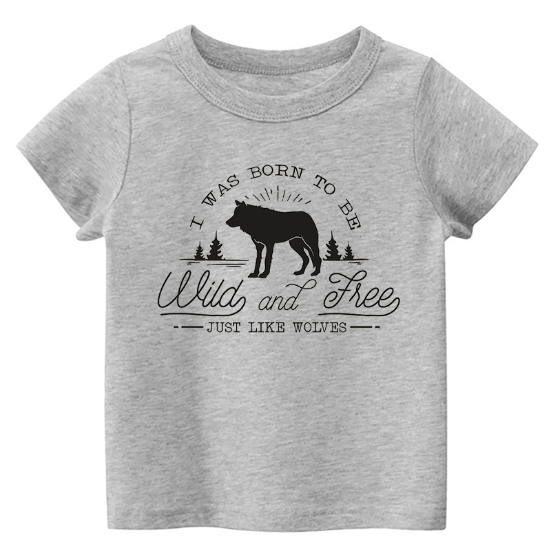Wild And Free Just Like Wolves Kids T-Shirt