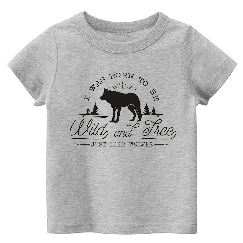 Wild And Free Just Like Wolves Kids T-Shirt
