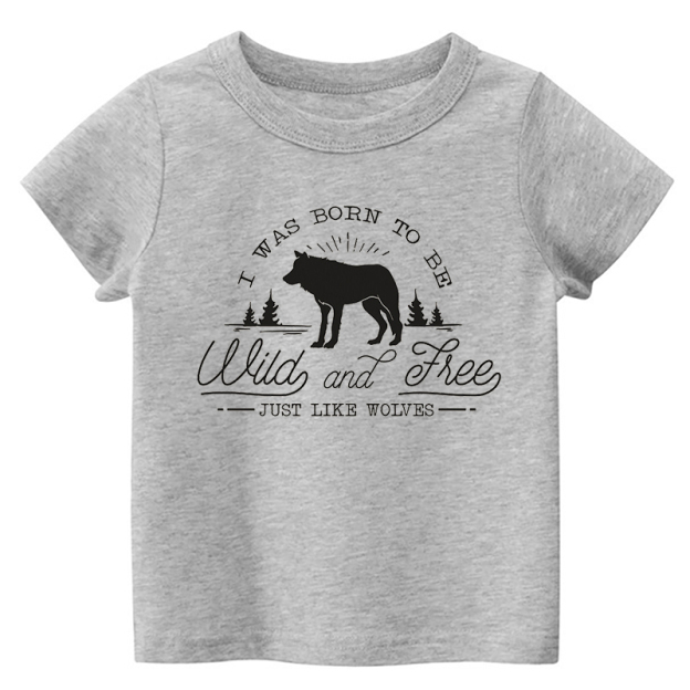 Wild And Free Just Like Wolves Kids T-Shirt