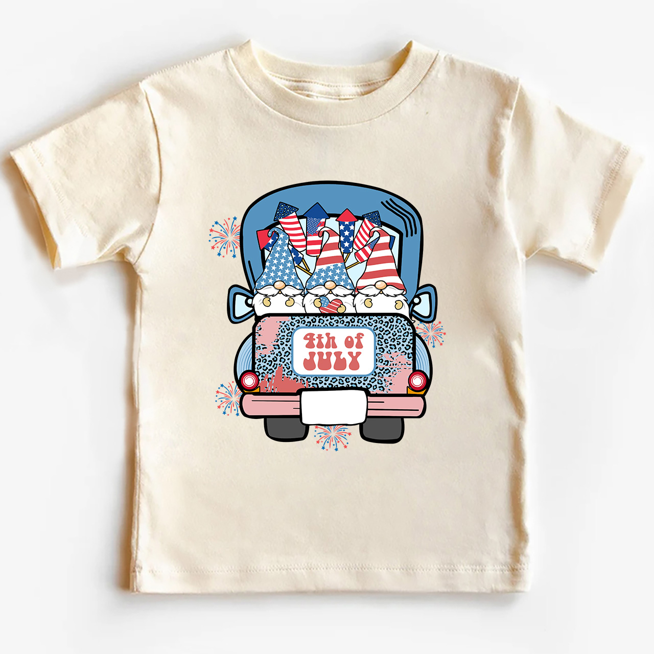 4th Of July Truck Toddler Tees