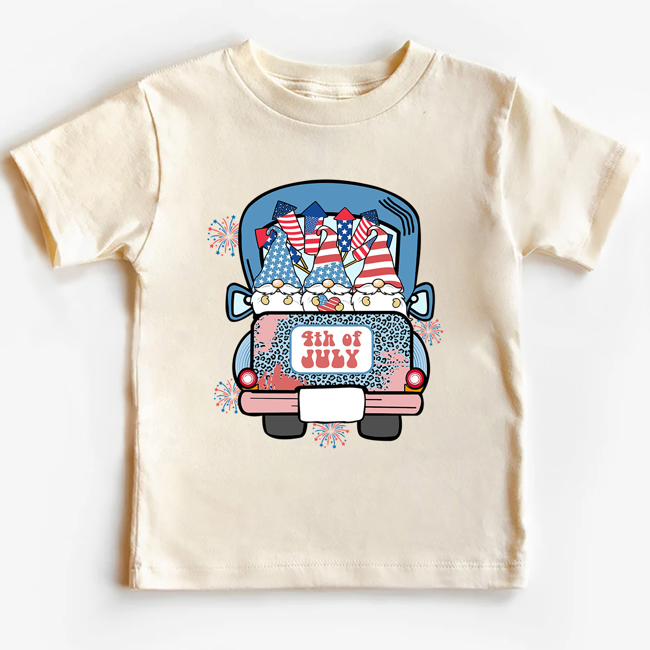 4th Of July Truck Toddler Tees