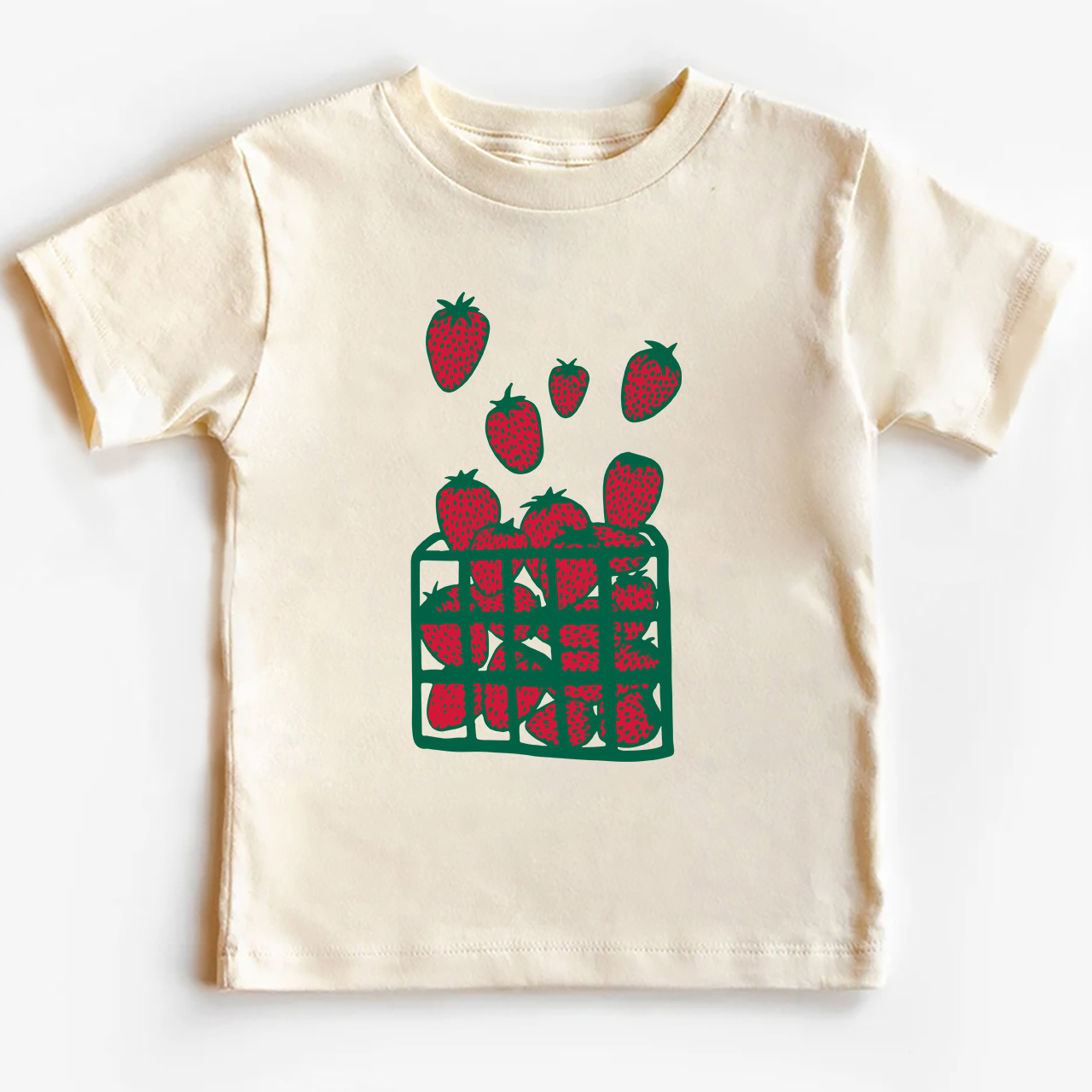 Strawberry Print Kids T-Shirts