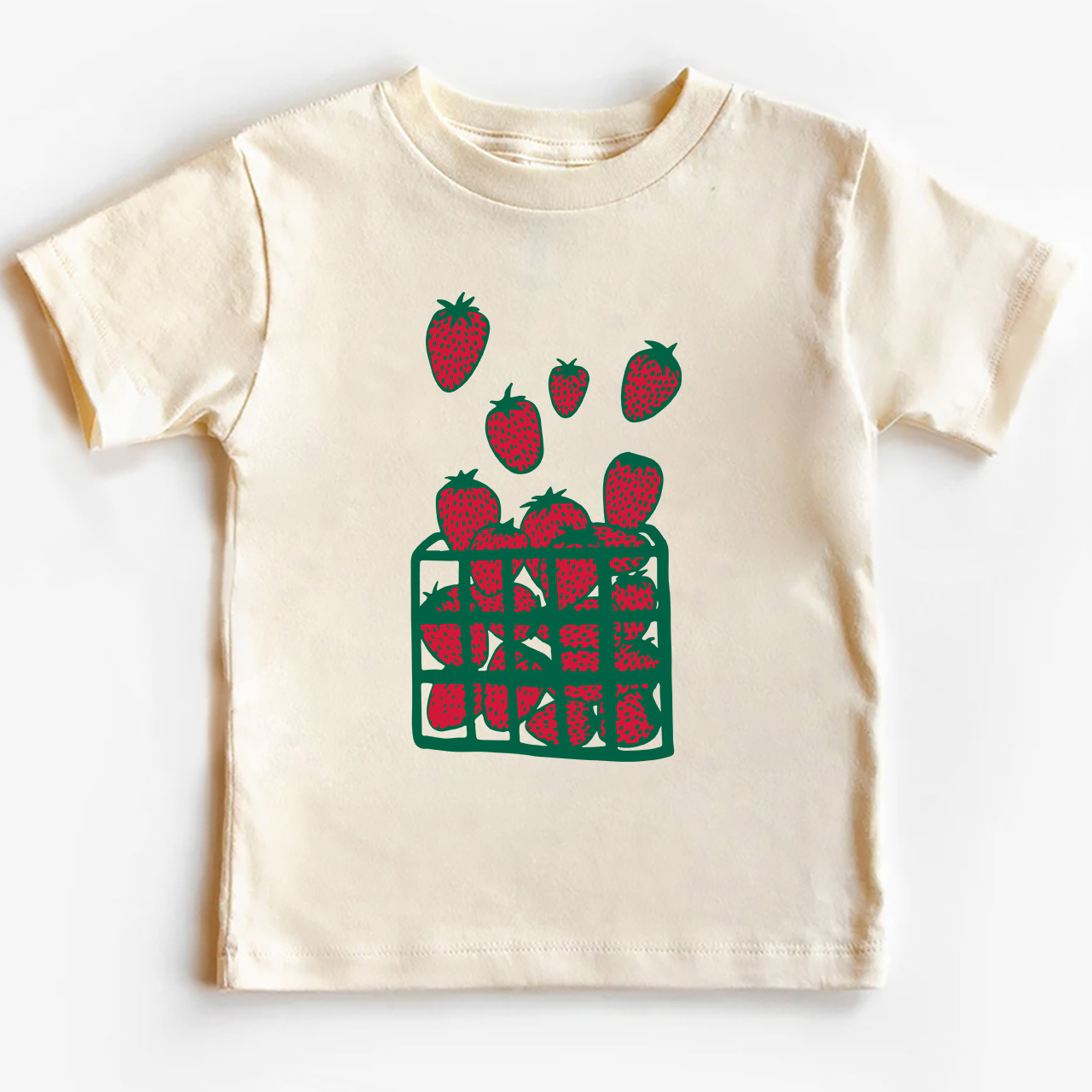 Strawberry Print Kids T-Shirts