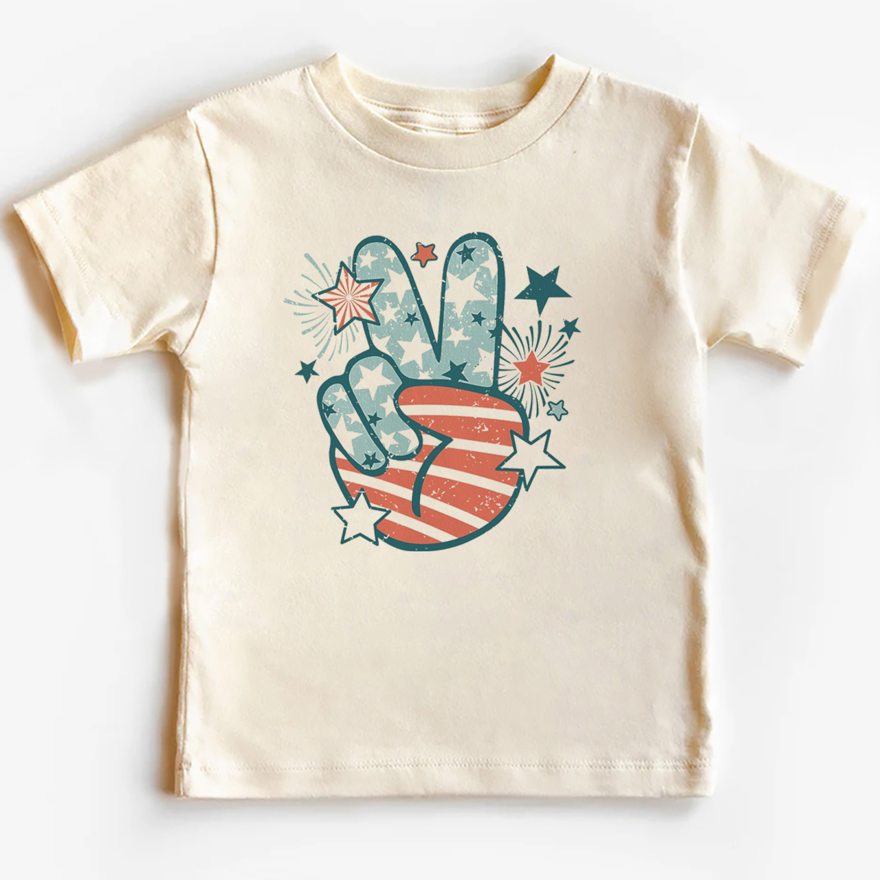 Peace Fingers Memorial Day Kids T-Shirt