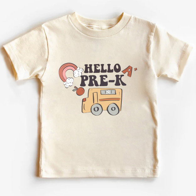 Hello Pre-K Back To School Toddler Shirts