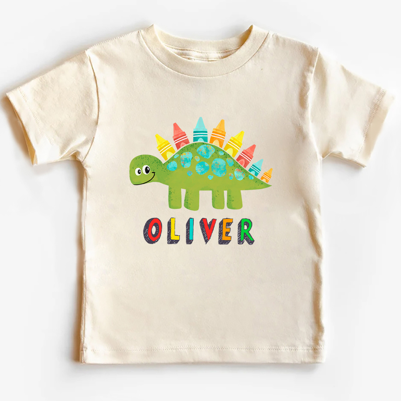 Personalized Stegosaur Back To School Toddler Shirts