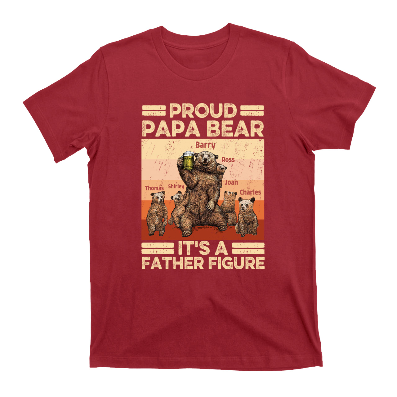 It's A Father Gigure Personzalized Father Funny Shirt