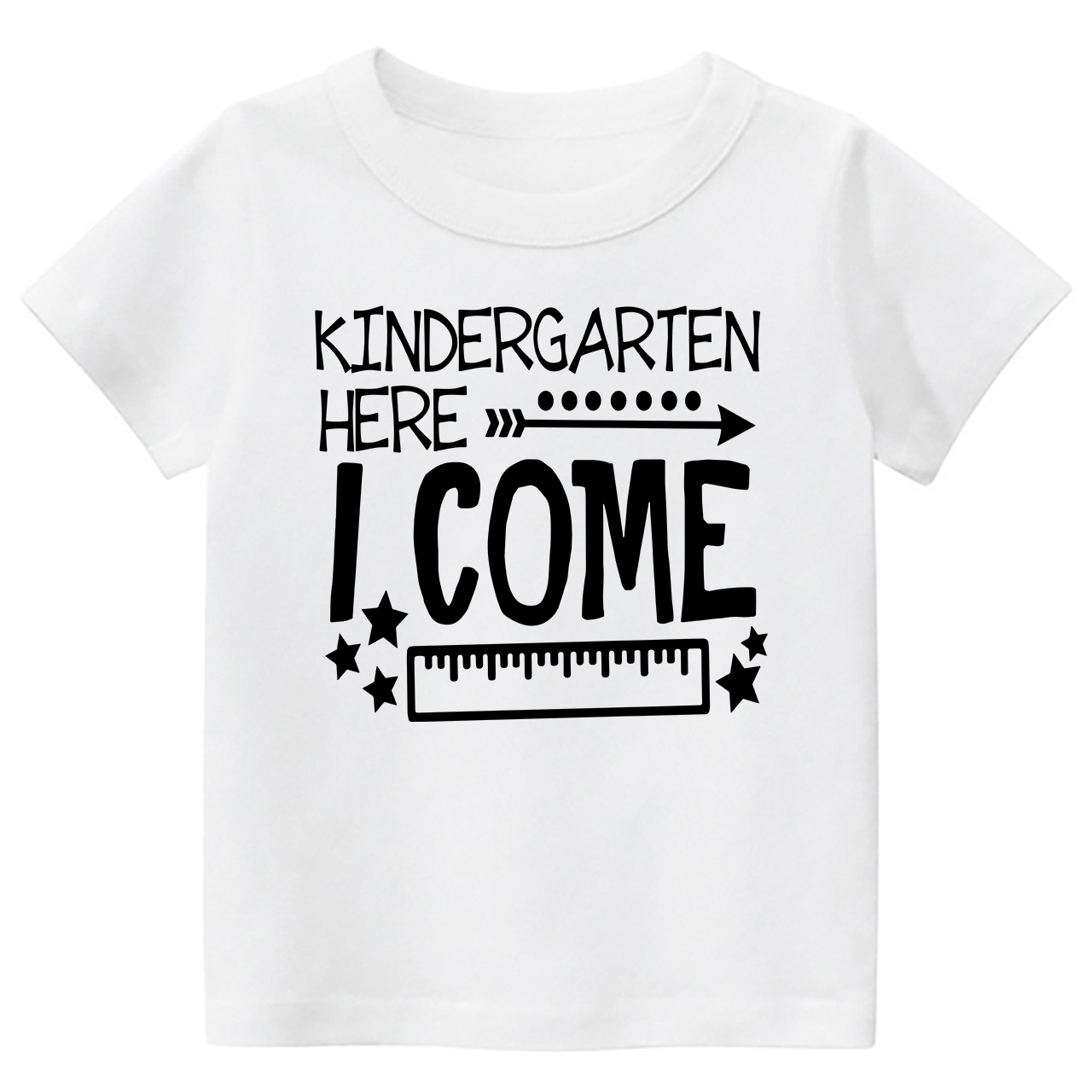 Kindergarten Here I Come Back To School Toddler Shirts