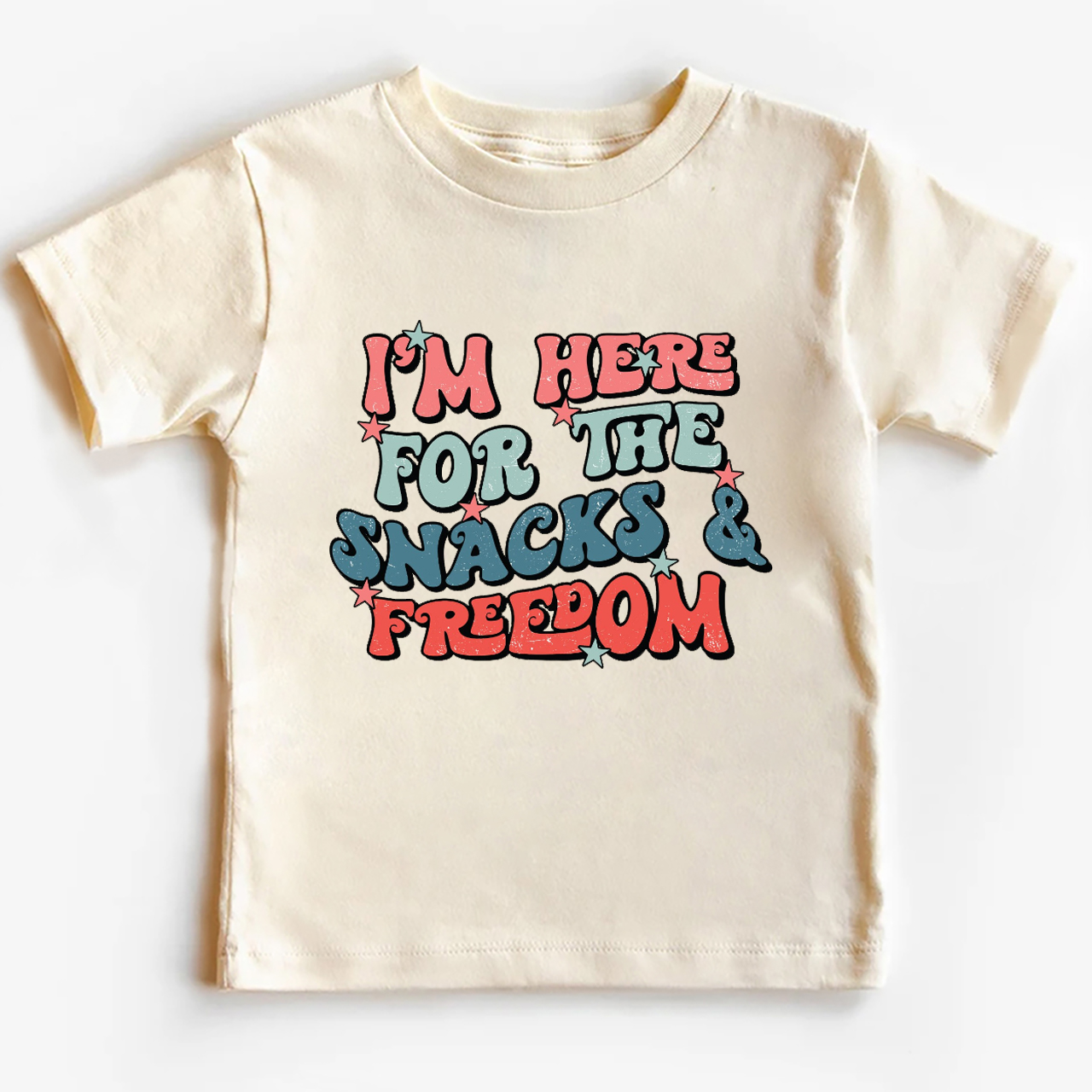 I'm Here For The Snacks & Freedom America Toddler Shirt