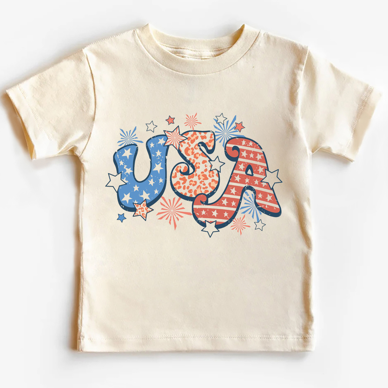 Retro USA Fireworks Stars Toddler Shirt