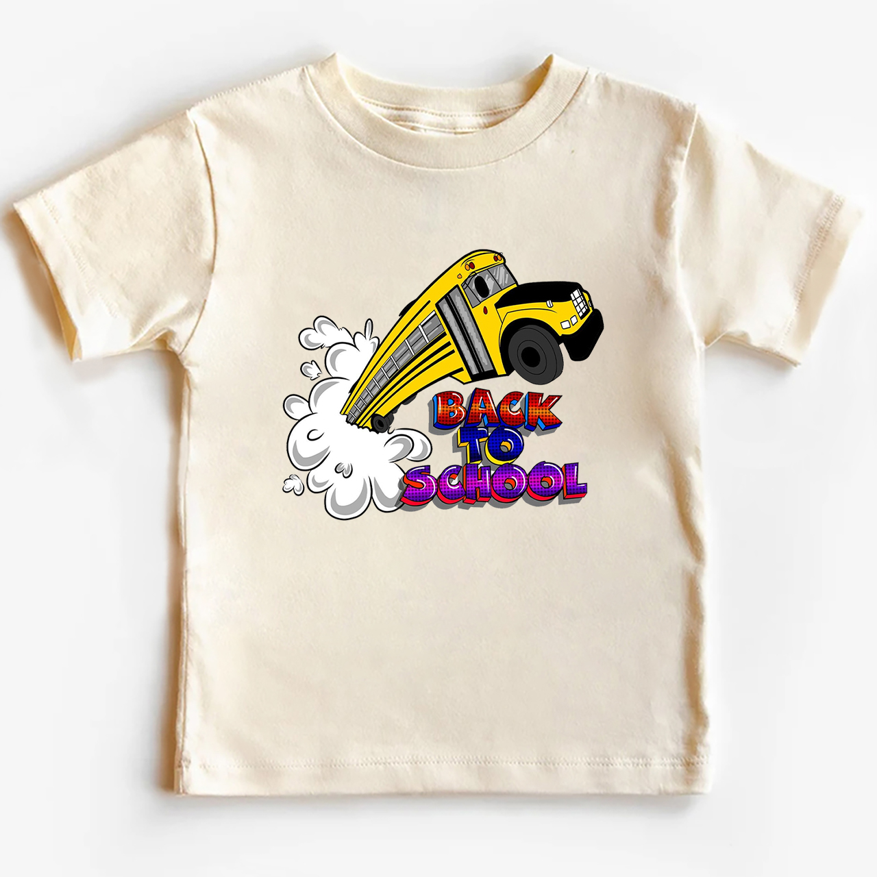 Colorful School Truck Kids Shirts