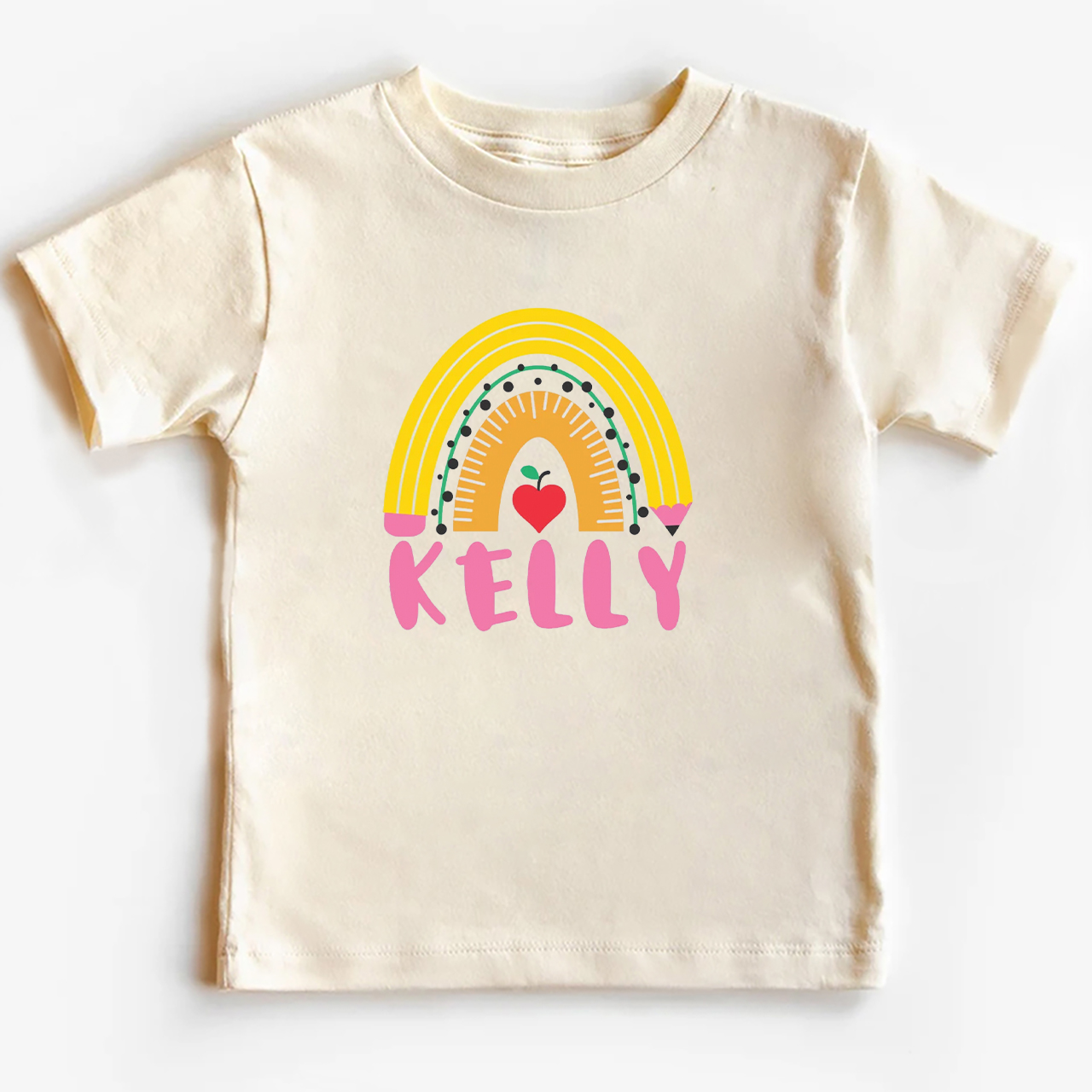 Personalized Pencil Rainbow Shirt Back To School