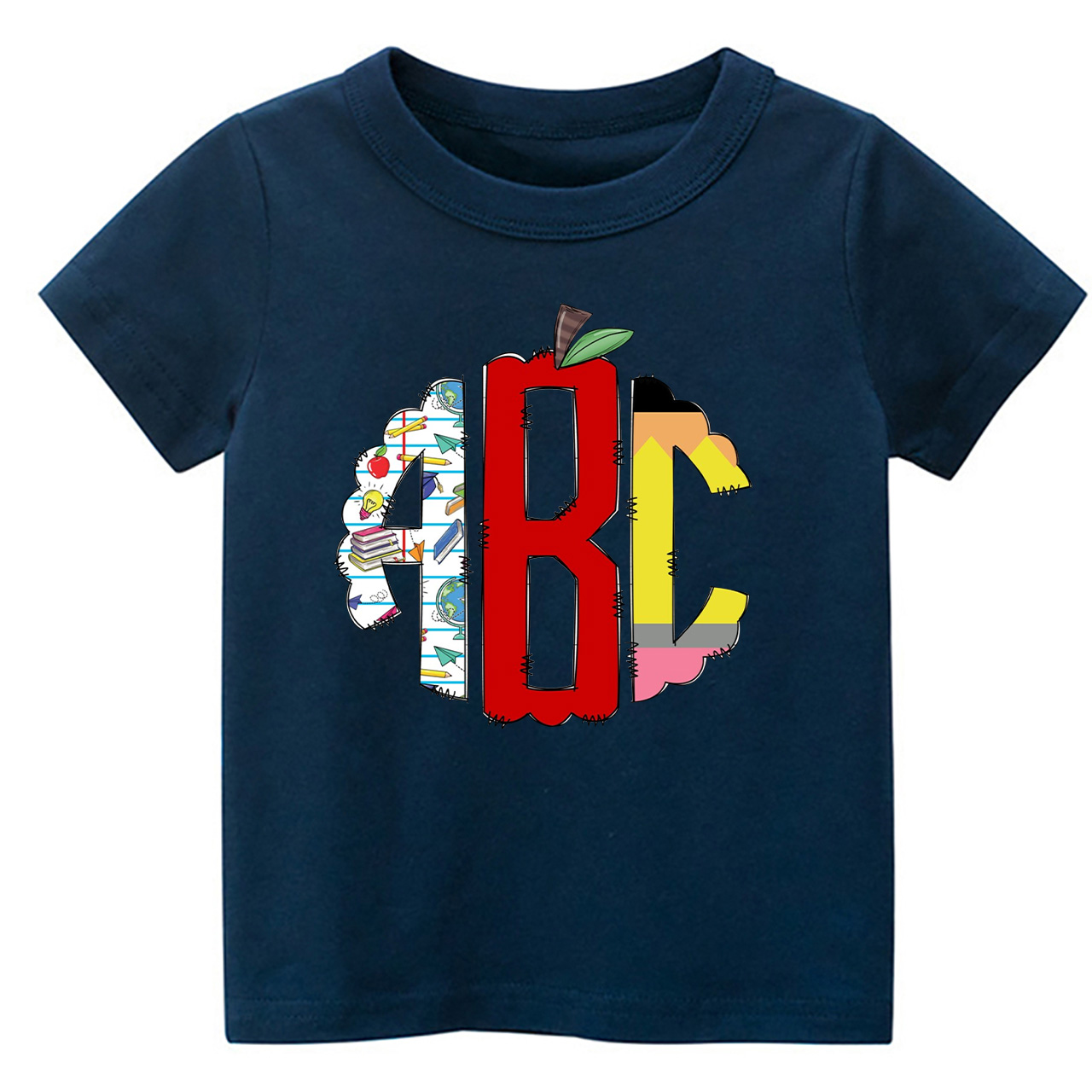 Toddler Back To School Print Shirt