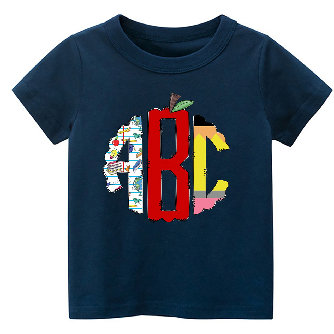 Toddler Back To School Print Shirt