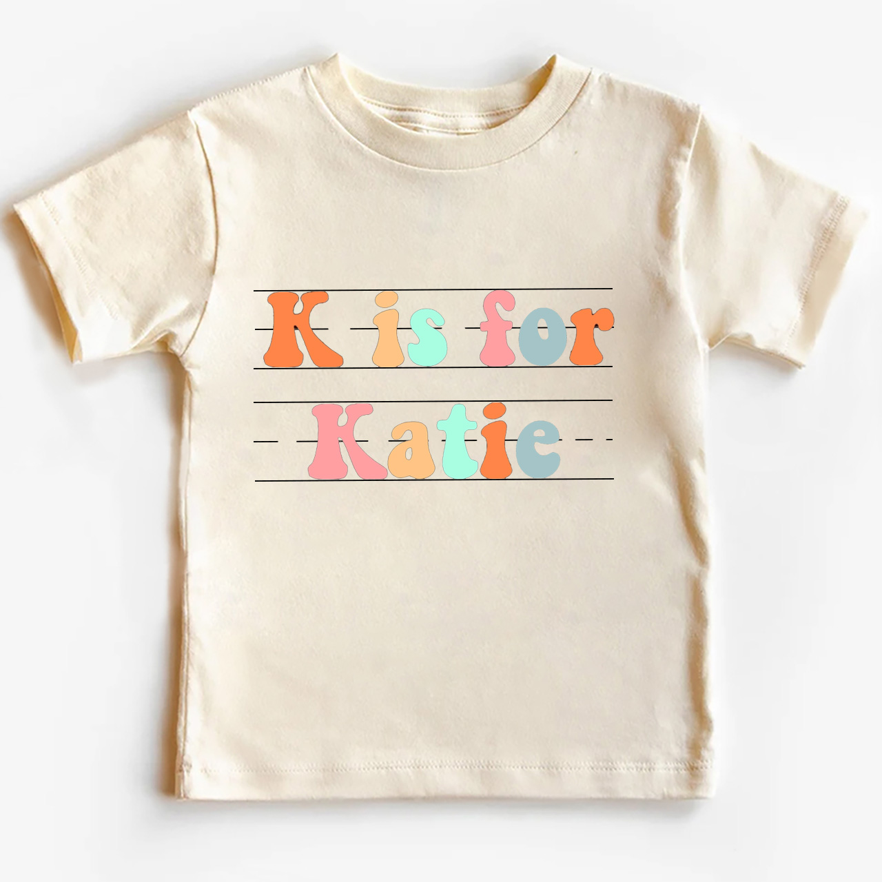  Personalized Alphabet Name Preschool Shirt For Kids