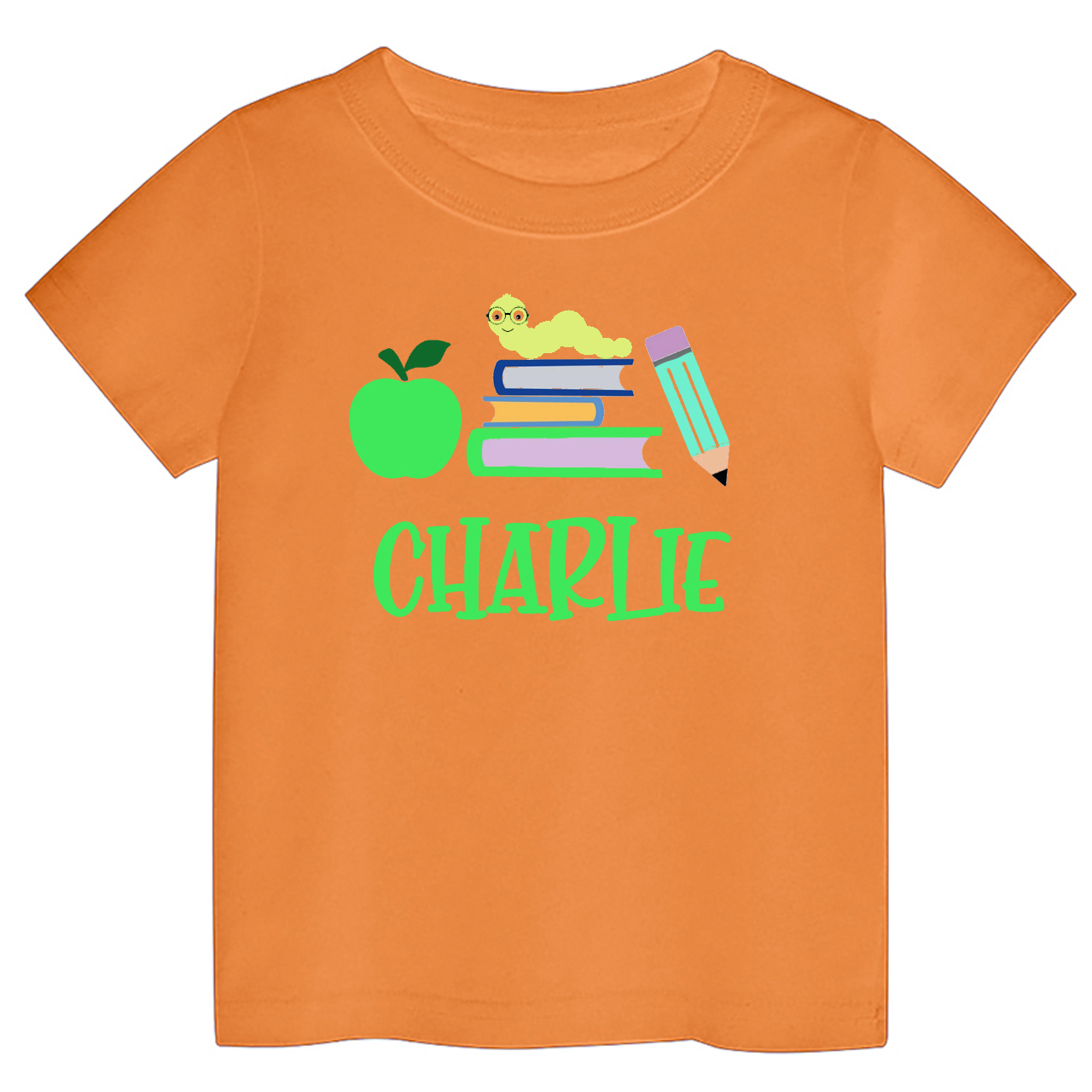 Caterpillar Back To School Custom Kids Shirts