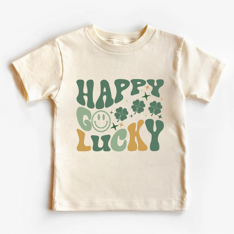 Happy Go Lucky Retro Toddler Shirt