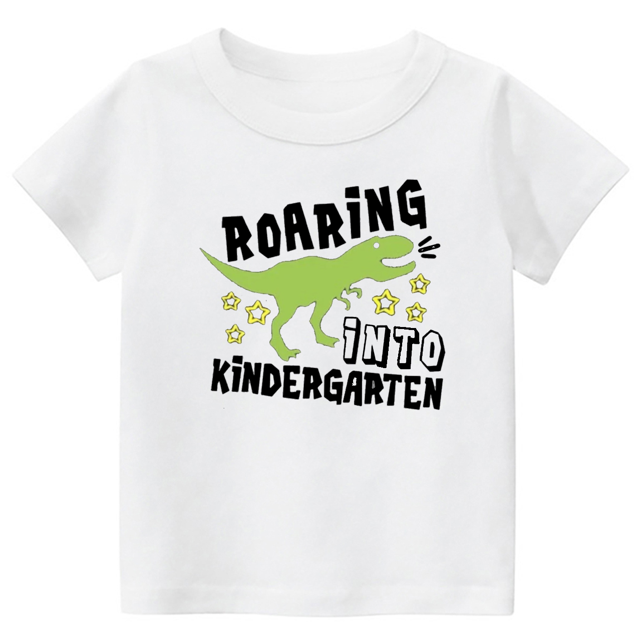 Roaring Into Kindergarten Back To School Kids Shirts