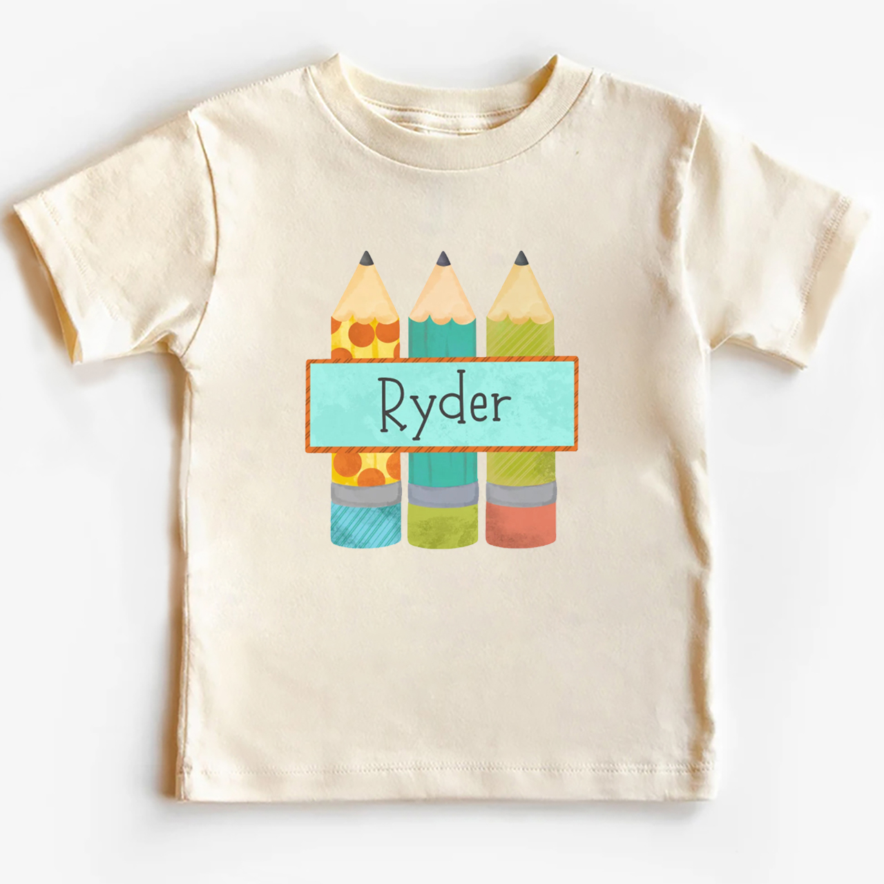 Personalized Three Pencils Back to School Kids Shirts