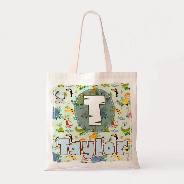 Personalized Graffiti Kids Name Tote Bag