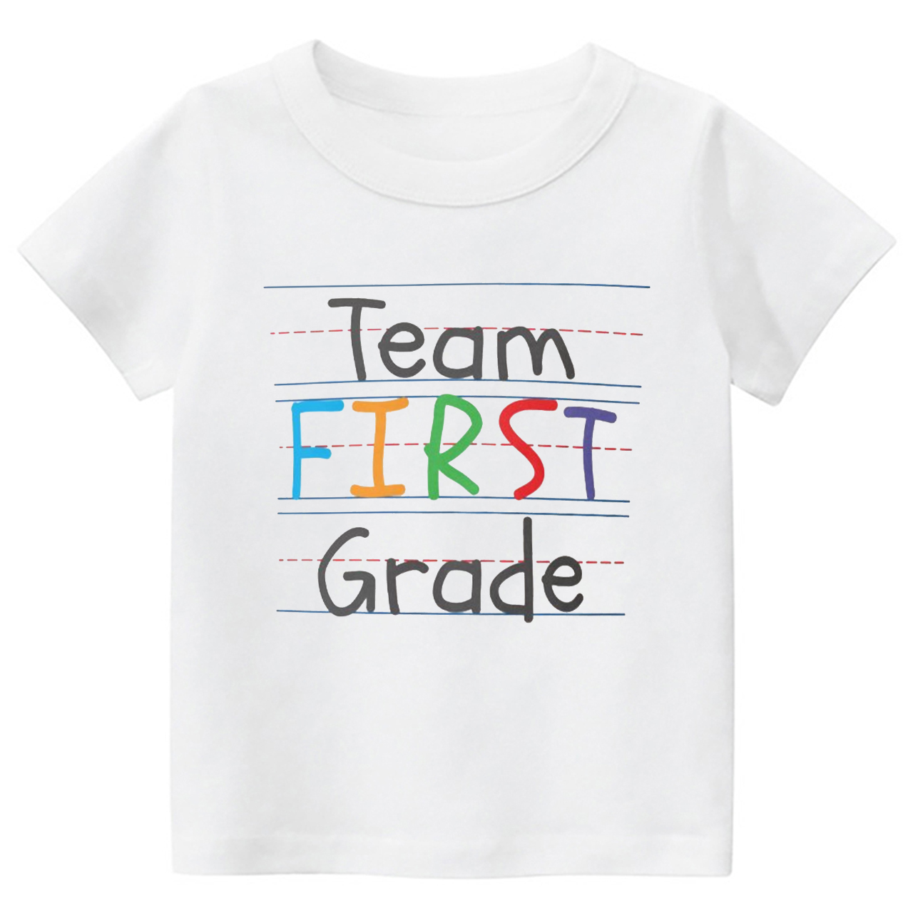 Team First Grade Back To School Kids T-shirts