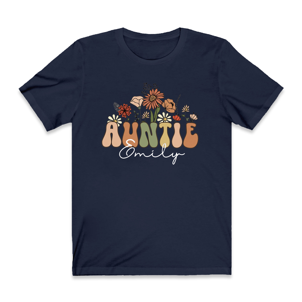 Personalized Wildflowers Shirt For Aunt