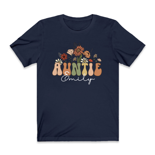 Personalized Wildflowers Shirt For Aunt