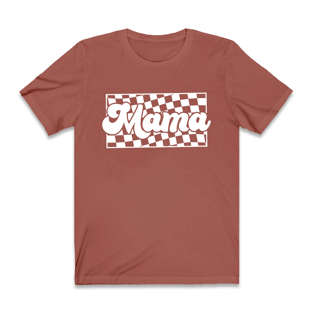 Retro Checkered Mama Shirts
