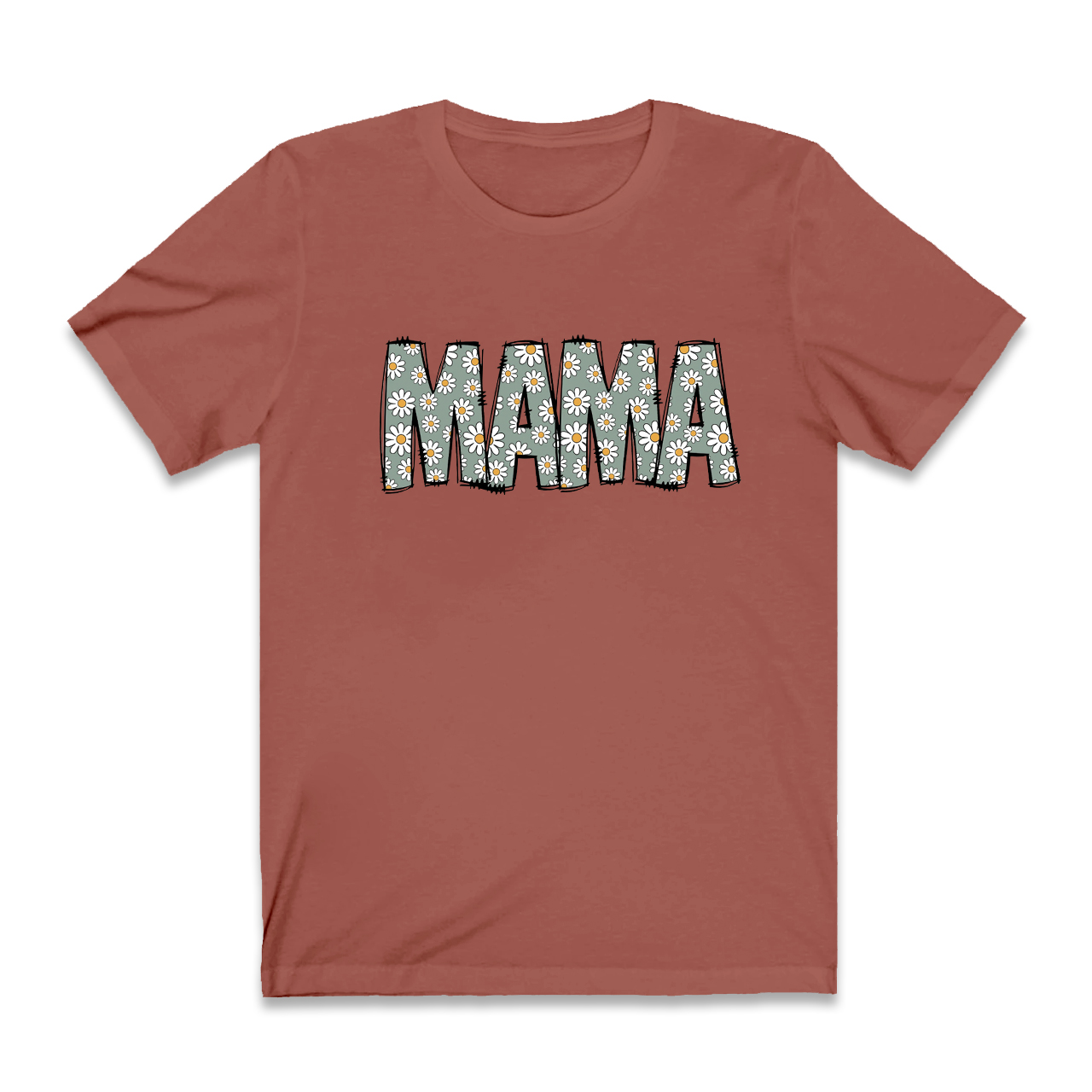 Mama Retro Flower T-Shirt