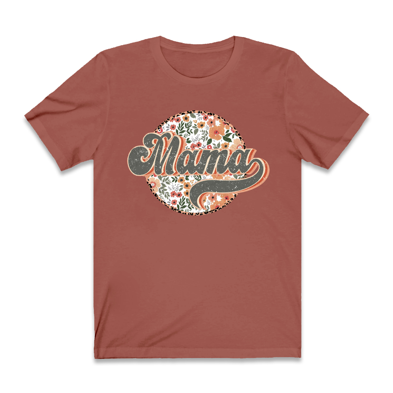 Groovy Boho Floral Mama T-Shirt