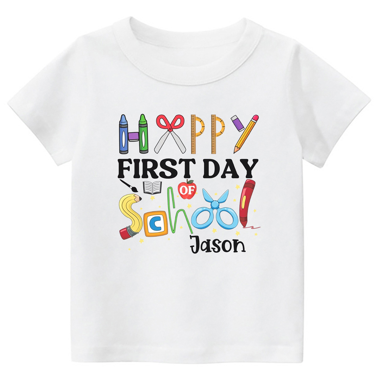 Personalized First Day of Shirt For School Kids