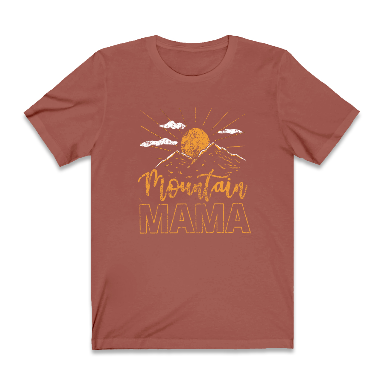 Cute 70s Mountain Mama T-Shirt