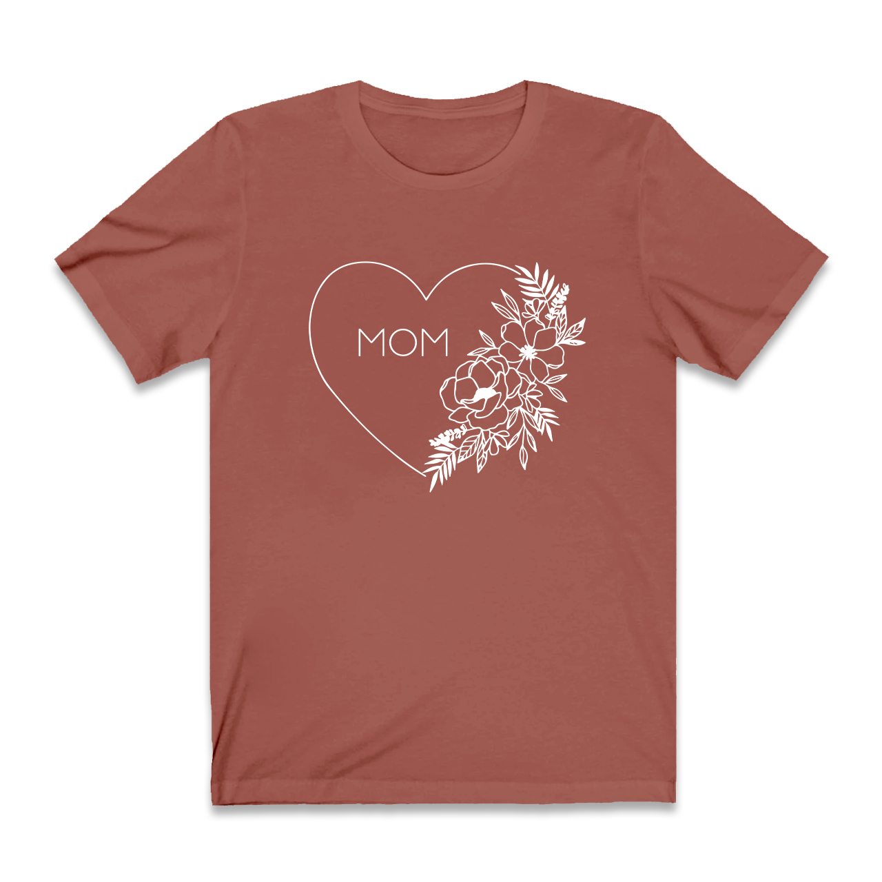 Floral Heart Shirt For Best Mom